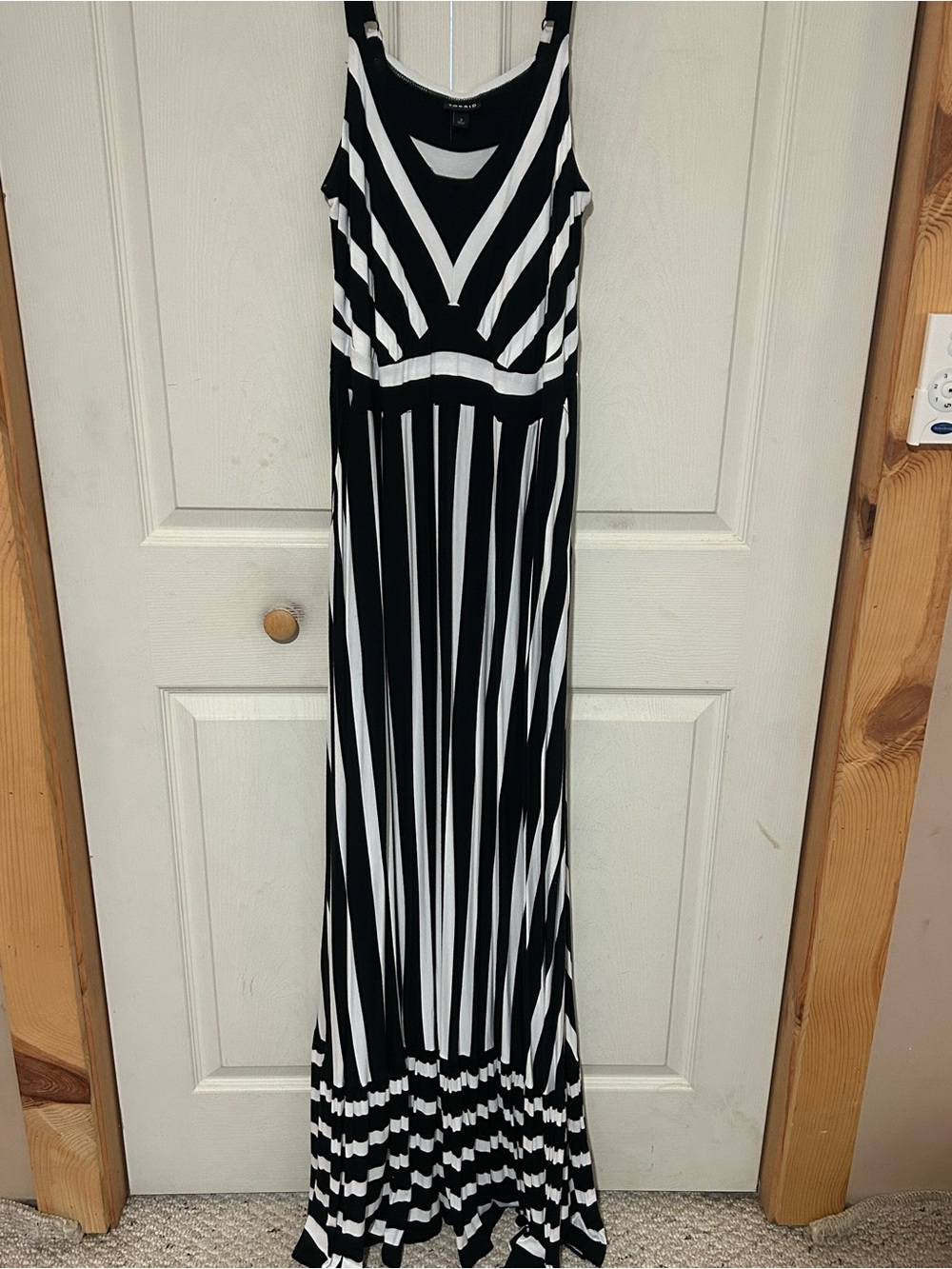 Torrid Black & White Striped Maxi Dress - Classic Elegance